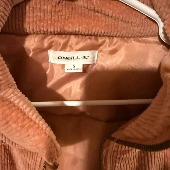 O'Neill Women's Corduroy Puffer Jacket - Peach - Picture 2 of 3